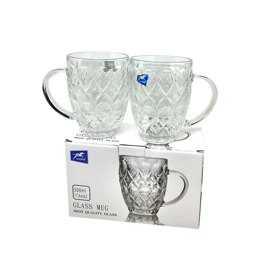 G-HORSE-Crystal Glass Mug Set